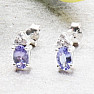 Tanzanite earrings silver TZE1008 Ag 925