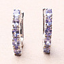 Silver earrings with cut tanzanites Ag 925 015915 TZ