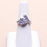 Silver ring with cut tanzanites Ag 925 023241 TZ