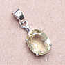 Silver pendant with Lemon topaz Ag 925 06086 LET