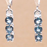 Silver earrings with cut London topaz Ag 925 014969 LT