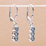 Silver earrings with cut London topaz Ag 925 014969 LT