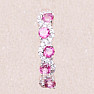 Silver ring with Pink topazes and zircons Ag 925 020711 PT