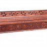 Wood box and stand for incense sticks with chakra symbols