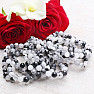 Tourmaline black in crystal beaded bracelet extra quality