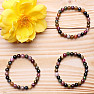 Tourmaline multicolor bracelet extra beaded