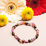 Tourmaline multicolor bracelet made of oval stones