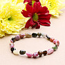 Tourmaline multicolor oval bracelet