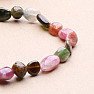 Tourmaline multicolor oval bracelet