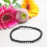 Tourmaline black skoryl bracelet extra AA quality ground beads