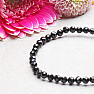 Tourmaline black skoryl bracelet extra AA quality ground beads