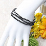 Tourmaline black skoryl bracelet extra AA quality ground beads