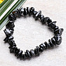 Tourmaline black skoryl chopped bracelet