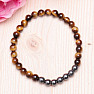 Unisex bracelet made of tiger eye and hematite