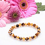 Tiger eye cut glitter bracelet made of beads