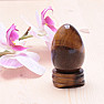 Tiger&#39;s eye egg with pedestal home decoration