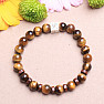 Tiger eye with Om symbol beaded bracelet