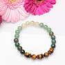 Green-brown variation of semi-precious stones author&#39;s bracelet RB Design 146