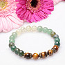 Green-brown variation of semi-precious stones author&#39;s bracelet RB Design 146