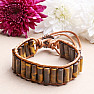 Tiger eye unique wrap bracelet