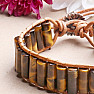 Tiger eye unique wrap bracelet