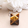 Tiger eye pendant Merkaba star