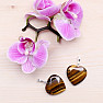 Tiger eye pendant heart