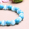 Tyrkenite with turquoise ulexite beaded bracelet