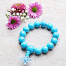 Turquoise Buddha bracelet with extra large beads