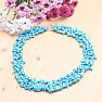 Turquoise chopped necklace wide