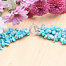 Turquoise chopped necklace wide