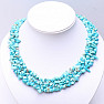 Turquoise chopped necklace wide