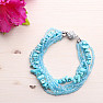 Turquoise exclusive bracelet with glittering beads