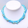 Turquoise exclusive necklace with sparkling beads