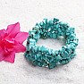 Turquoise bracelet chopped wide