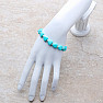 Turquoise beaded heart bracelet