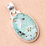 Turquoise Norwegian green pendant silver Ag 925 39315