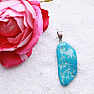 Turquoise natural pendant Ag 925