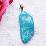 Turquoise natural pendant Ag 925