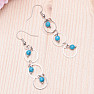 Tyrkenite fashion long earrings with rings