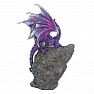 Glowing Amethyst Dragon Warden Statuette