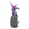 Glowing Amethyst Dragon Warden Statuette