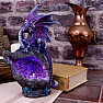 Glowing Amethyst Dragon Warden Statuette