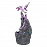 Glowing Amethyst Dragon Guardian Statuette