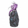 Glowing Amethyst Dragon Guardian Statuette