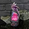 Glowing Amethyst Dragon Guardian Statuette