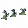 Set of dragon figurines Triple Trouble