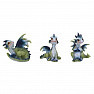 Set of dragon figurines Triple Trouble