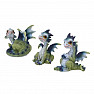 Set of dragon figurines Triple Trouble