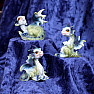 Set of dragon figurines Triple Trouble